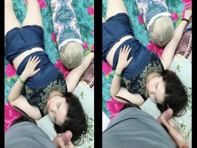 Chị ngon quá em trai lén quay tay bắn đầy tóc chị lúc ngủ